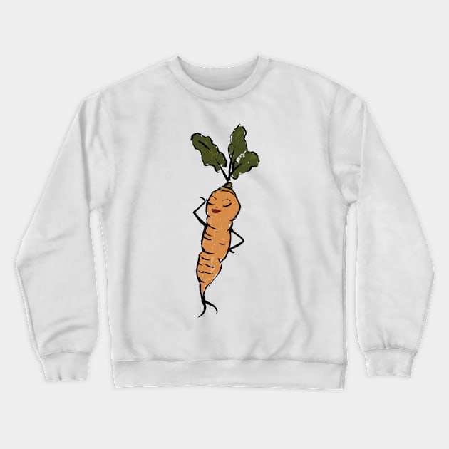 Miss Carrot Crewneck Sweatshirt by Fernance